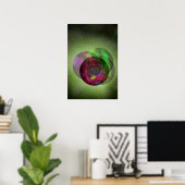 Hübsch Galaxy Green Poster (Heimbüro)