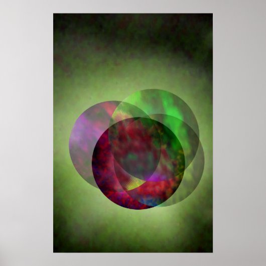 Hübsch Galaxy Green Poster (Vorne)
