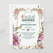 Hübsch Garden Blossom Brautparty Postkarte (Vorne/Hinten)