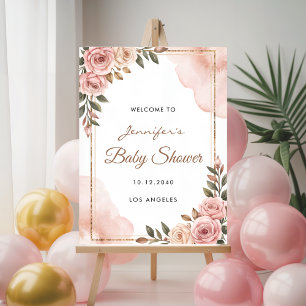 Hübsch Garden Blume Babydusche Empfang Poster