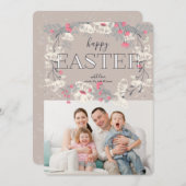 Hübsch Garden Osterfest Foto Einladung (Vorne/Hinten)