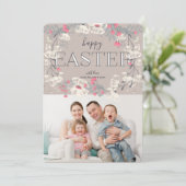 Hübsch Garden Osterfest Foto Einladung (Stehend Vorderseite)