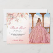 Hübsch Garden Wildblumen Sweet 16 Danke Karte (Vorderseite)