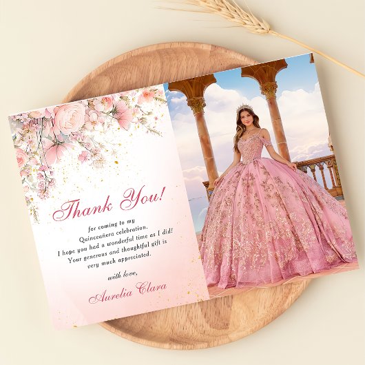 Hübsch Garden Wildblumen Sweet 16 Danke Karte