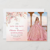 Hübsch Garden Wildblumen Wasserfarbe Süß 16 Save The Date (Vorderseite)