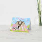 Hübsch Gartenpferd Danke Karten (Vorderseite)