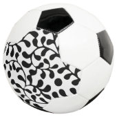 Hübsch Geblüht Schwarzweißdruck Fußball (Dreiviertel)