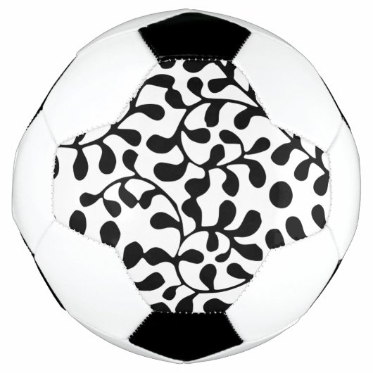 Hübsch Geblüht Schwarzweißdruck Fußball (Vorderseite)