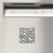 Hübsch Geblüht Schwarzweißdruck Magnet (In Situ (Geschirrspüler))