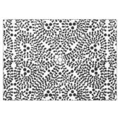 Hübsch Geblüht Schwarzweißdruck Tischdecke (Vorderseite (Horizontal))