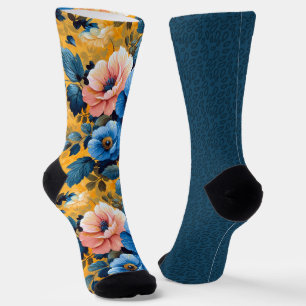 Hübsch-gelb-orangefarbene Muster unübertroffen Socken