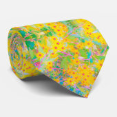 Hübsch-Gelb-Rot-Blume mit Türkis Krawatte (Gerollt)