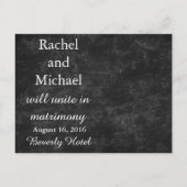 Hübsch Gelbblütenkranz Save the Date Ankündigungspostkarte (Rückseite)