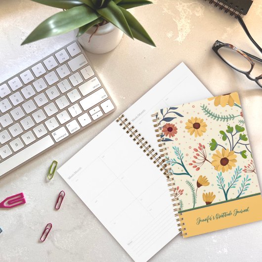 Hübsch-Gelbe Blume, KundenDankesblatt Planer