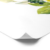 Hübsch Gelbe Blütengold-Cross-Taufe Willkommen Poster (Ecke)