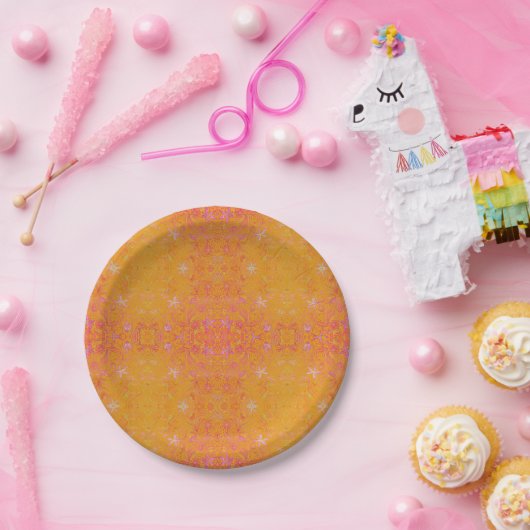 Hübsch Gelbe Flora Pappteller (Party)