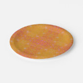 Hübsch Gelbe Flora Pappteller (Schrägansicht)