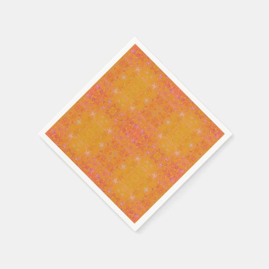 Hübsch Gelbe Flora Serviette (Ecke)