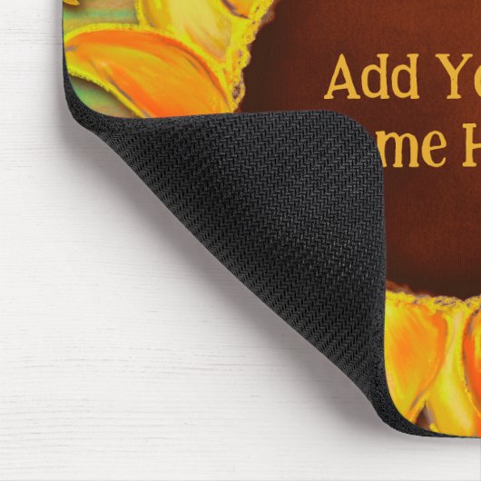 Hübsch gelbe Inspirivity Mousepad (Ecke)