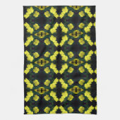 Hübsch Gelbe Primrose Blume Abstraktes Muster Geschirrtuch (Vertikal)