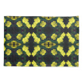 Hübsch Gelbe Primrose Blume Abstraktes Muster Kissenbezug (Rückseite)