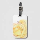 Hübsch-Gelbe Rose Gepäckanhänger (Vorderseite Vertikal)