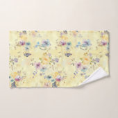 Hübsch-Gelbe Schmetterling-Blumenpastete Badhandtuch Set (Handtuch)