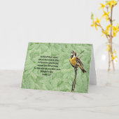 Hübsch-Gelbe Singvogel-Verse-Karte Karte (Gelbe Blume)