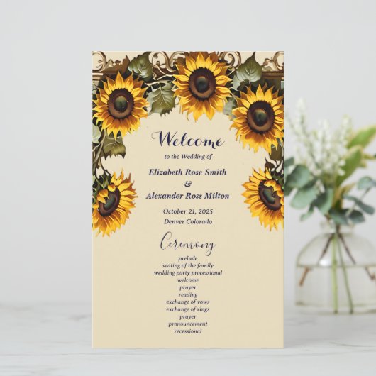 Hübsch-gelbe Sonnenblume (Stehend Vorderseite)