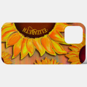 Hübsch Gelbe Sonnenblumen Name Inspirivity Case-Mate iPhone Hülle (Rückseite (Horizontal))