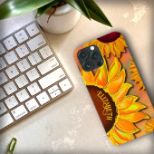 Hübsch Gelbe Sonnenblumen Name Inspirivity Case-Mate iPhone Hülle