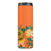 Hübsch Gelbe Sonnenblumen Wildblumen & Schmetterli Thermosbecher (Rückseite)