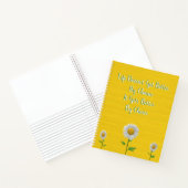 Hübsch Gelbe Sonnenblumen Zitat Schriftsteller Notizblock (Innenseite)
