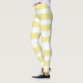 Hübsch-Gelbe Streifen Leggings (Links)