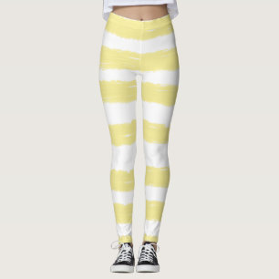Hübsch-Gelbe Streifen Leggings