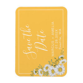 Hübsch Gelbe und weiße Milchprodukte Save the Date Magnet