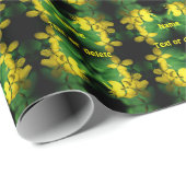 Hübsch Gelbe Wildblumen Abstrakt Personalisiert Geschenkpapier (Rolleneckpunkt)
