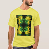 Hübsch Gelbe Wildblumen Abstrakt T-Shirt (Vorderseite)