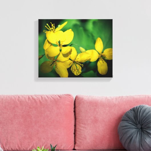 Hübsch Gelbe Wildblumen Leinwanddruck (Insitu (Wohnzimmer))