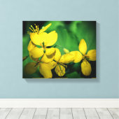 Hübsch Gelbe Wildblumen Leinwanddruck (Insitu (Holzboden))