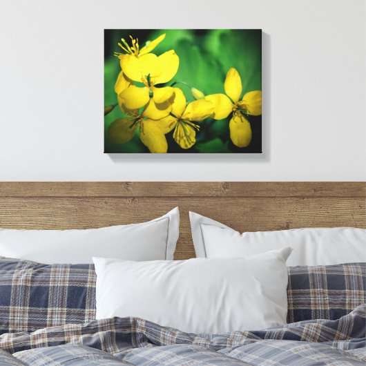 Hübsch Gelbe Wildblumen Leinwanddruck (Insitu (Schlafzimmer))
