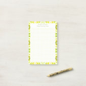 Hübsch Gelber Dot Grid New Mum Baby Planner Post-it Klebezettel (Auf Schreibtisch)