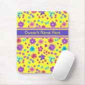 Hübsch-gelbes, anpassbares Blume-Power-Mousepad Mousepad (Mit Mouse)