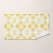 Hübsch-gelbes geometrisches Diamantmuster Badhandtuch Set (Handtuch)