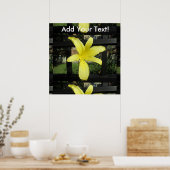 Hübsch-Gelblilie-Blume Poster (Küche)