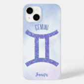 Hübsch Gemini Astrologie Signieren Personalisiert Case-Mate iPhone Hülle (Rückseite)