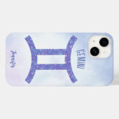 Hübsch Gemini Astrologie Signieren Personalisiert Case-Mate iPhone Hülle (Rückseite (Horizontal))