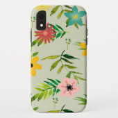 Hübsch gemischte Blume und Blätter Case-Mate iPhone Hülle (Rückseite)