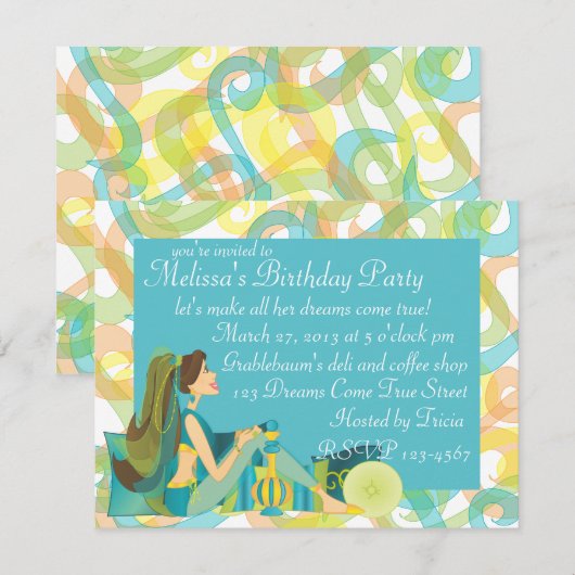 Hübsch Genie Einladung (Vorne/Hinten)