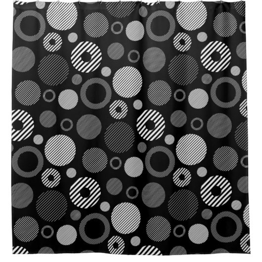Hübsch Geometrisch dekorativ, auffallend Duschvorhang (Vorderseite)